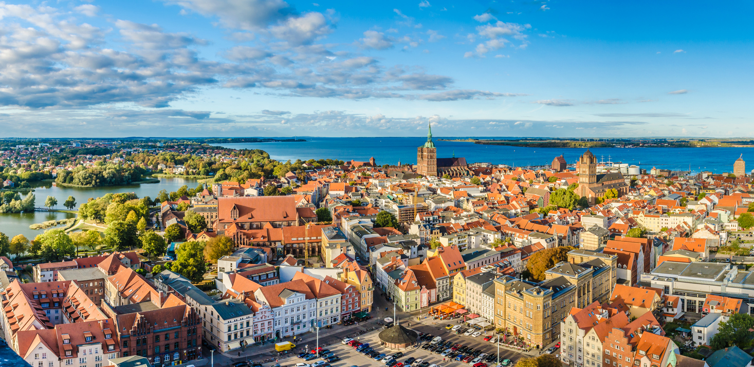 Panoramablick &uuml;ber Stralsund